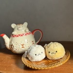 肉まんとピザまんの赤ちゃんぬいぐるみ‎🤍【単品販売】
