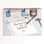 2026年度　Lopshop壁掛けカレンダー　The Secret Life of a Lop Bunny