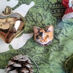 三毛猫、猫ピンバッチ