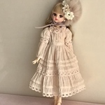 リカちゃん服(紅茶染めワンピース)