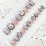 2548.（全サイズ現品販売）マグネット×チェックネイルチップ