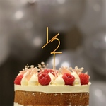 ハーフバースデー ケーキトッパー ゴールド　ワイヤー 1/2バースデー 誕生日
