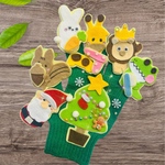 もりのクリスマス🎄手袋シアター｜動物7キャラ・ツリーポケット付き｜導入・出し物に