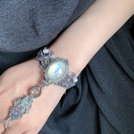 rainbow moonstone / panja bracelet　 #マクラメブレスレット#