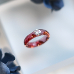 【water ring／ホットワイン】金属アレルギー対応・割れないレジンリング・選べるサイズ♪