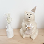 しろくま貯金箱　クリスマス靴下セット