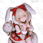 [No.103] RICA オリジナルステッカー　人物ステッカー　女の子　コラージュ素材
