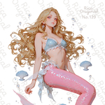 [No.139] RICA オリジナルステッカー　人物ステッカー　女の子　コラージュ素材