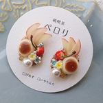 純喫茶　イチオシのプリンアラモード　ピアス/イヤリング