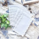 お試しサイズ【15×9.2cm】フリルノート　レクタングル（紙厚90kgホワイト）