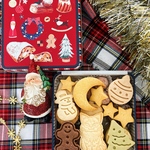 クリスマス米粉クッキー缶グルテンフリー
