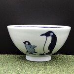 飯碗(大)　皇帝ペンギン親子