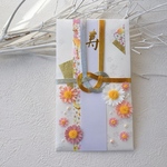 花咲くご祝儀袋（ペーパークイリング、クイリング）