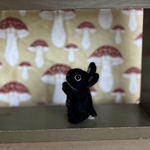 ミニミニウサギ 黒　tiny rabbit ネザーランドドワーフ