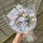 モールフラワー　【カンパニュラと小花🌷】　韓国花束　枯れないお花