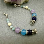 3884マグネット羽織紐　天然石 ゴージャス 　和装小物　ハンドメイド