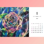 machiオリジナル2026年虹色カレンダー1冊 & ポストカード2枚のセット🌈（1月からの日曜日はじまり・卓上スタンドversion✨）