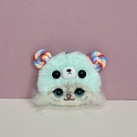 ペロペロキャンディーストラップ(チンチラシルバー)
