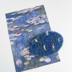 モネ《睡蓮》ミニオーバルラグ