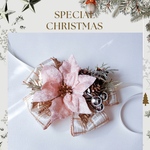 🎄ボリュームたっぷりポインセチアチョーカー　ペットクリスマス