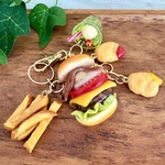 ハンバーガーセットのバッグチャーム