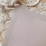 [D-47]A4両面デザインペーパー♡ lace dotシリーズ【ブラウン×白単品】1種×14枚＝計14枚入※B級品