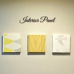 インテリアパネル 北欧柄 イエロー＆カモメ＆マルチ☆インテリア雑貨 壁飾り アート 絵画 おしゃれ かわいい モダン 3枚セット 正方形 オブジェ