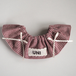 お名前入りcheck bib(レッド)