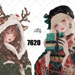 original sticker « no.7620 »     //     人物ステッカー オリジナルステッカー オリジナル人物ステッカー ステッカー cotton melody ミニステッカー