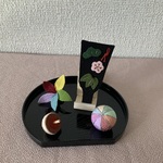 ちりめん細工:小さなお正月の飾り(1)