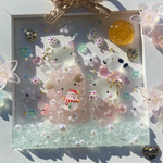 ♡みんなが集まる幸せな冬の日♡ガラスアート シーグラスアート 再販無し作品