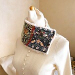12ウイリアムモリス*パッチあごまであったか大人乙女のネックウォーマー*3種いちご泥棒*ヒヤシンス*ハニーサックル*リバティ*ラビットファー*大人色*