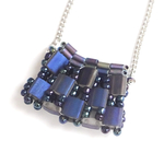 bijou tile shoulder bag(midnight blue)
