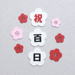 「この瞬間を残す」 祝百日 レターバナー / レターバナー / お食い初め / 月齢フォト / ベビーフォト / 100日 / 100日祝い / 百日 / 百日祝い / ベビーフォト