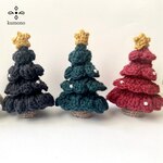 取り外しができる♪毛糸のふわふわミニクリスマスツリー