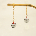 猫の苺大福🐱🍓(ピアス/イヤリング)【片耳】