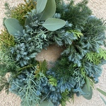 フレッシュグリーンのクリスマスリース