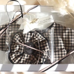 冬季限定/2点セット/スタイ・シュシュ/全3色 / 2wayスタイ リバーシブル　防水スタイ　親子コーデ ベビー 1歳お誕生日 プレゼント　お祝い　ナチュラル クリスマスプレゼント