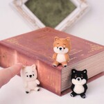 【受注制作】 ぬいぐるみ風のまゆ柴犬(赤柴・黒柴・白柴) ニードルフェルト