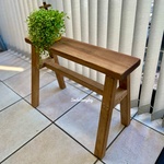 観葉植物のための木製プランタースタンド　無垢材ベンチ 600mm