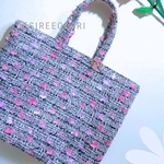 高級尾州ジュエルツイード🎀トートバッグまちありPleine de Roses handmade