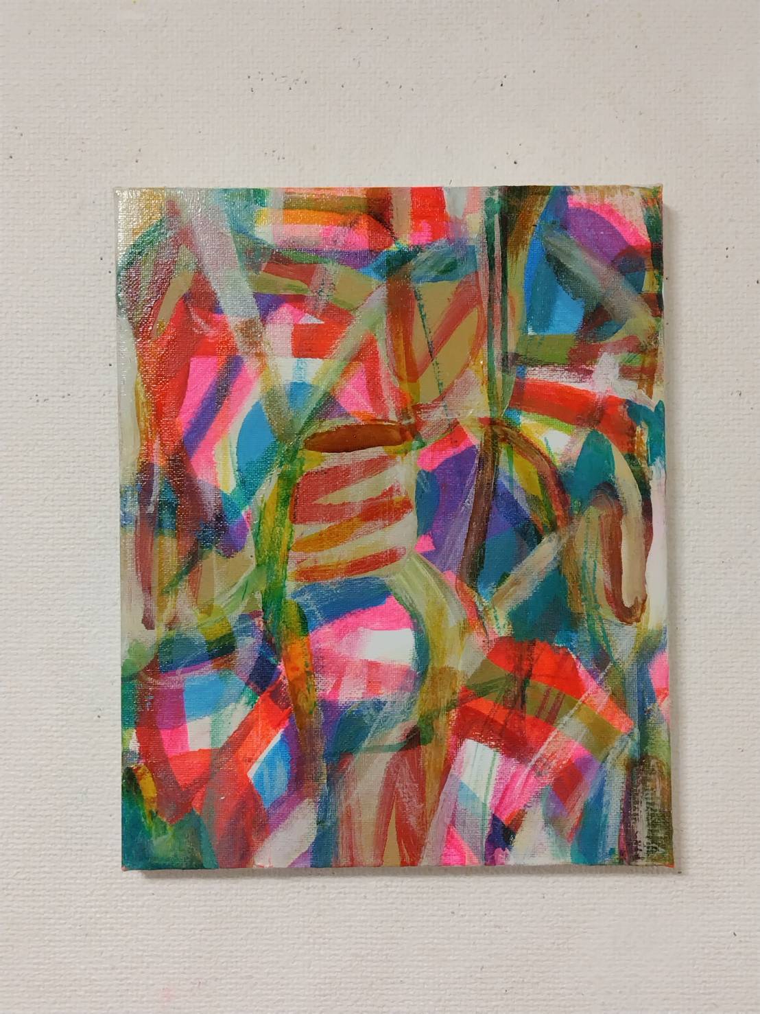原画】記憶のパズル「無題」コラージュ アクリル画 S4号｜現代アート