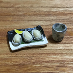『焼酎で一杯！』●生牡蠣・焼酎ロック●ミニチュアフード ２個セット