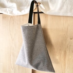 【SALE】ミニワンハンドルバッグ　ツイード　くろ