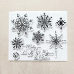 スタンプ　クリアスタンプ　雪の結晶　冬　雪　結晶　S807