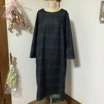 ウールブラックウォッチ　ワンピース💕