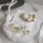 【フォーマルセット③】ボタニカルモチーフブローチ＋おめかしパールのプープピアス/イヤリング[入学式・フォーマル]