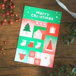 【リソグラフ】クリスマスポストカード