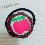 りんごバスケットのヘアポニー