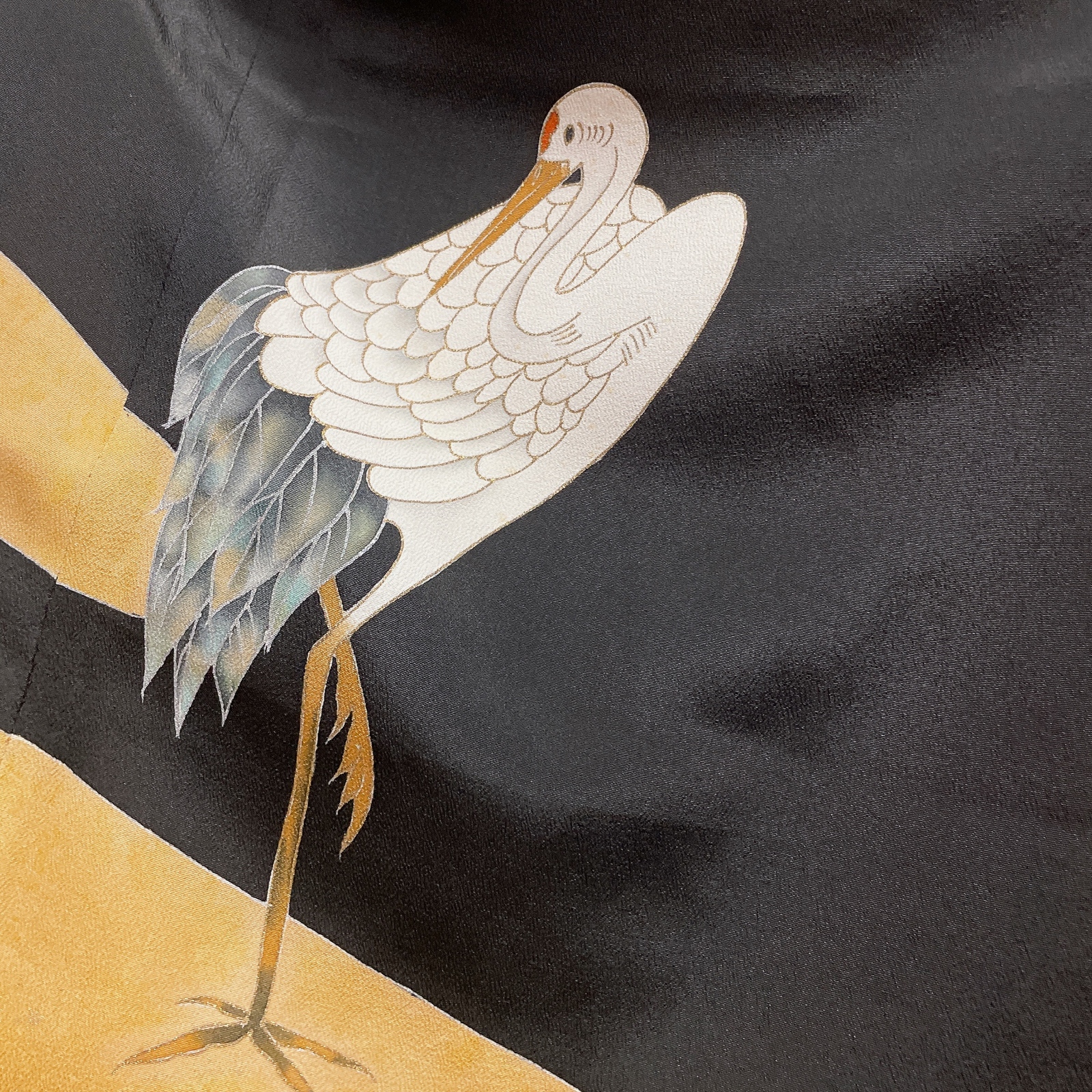 留袖 裏赤 スクエア変型ジレ 着物リメイク カーディガン アンティーク